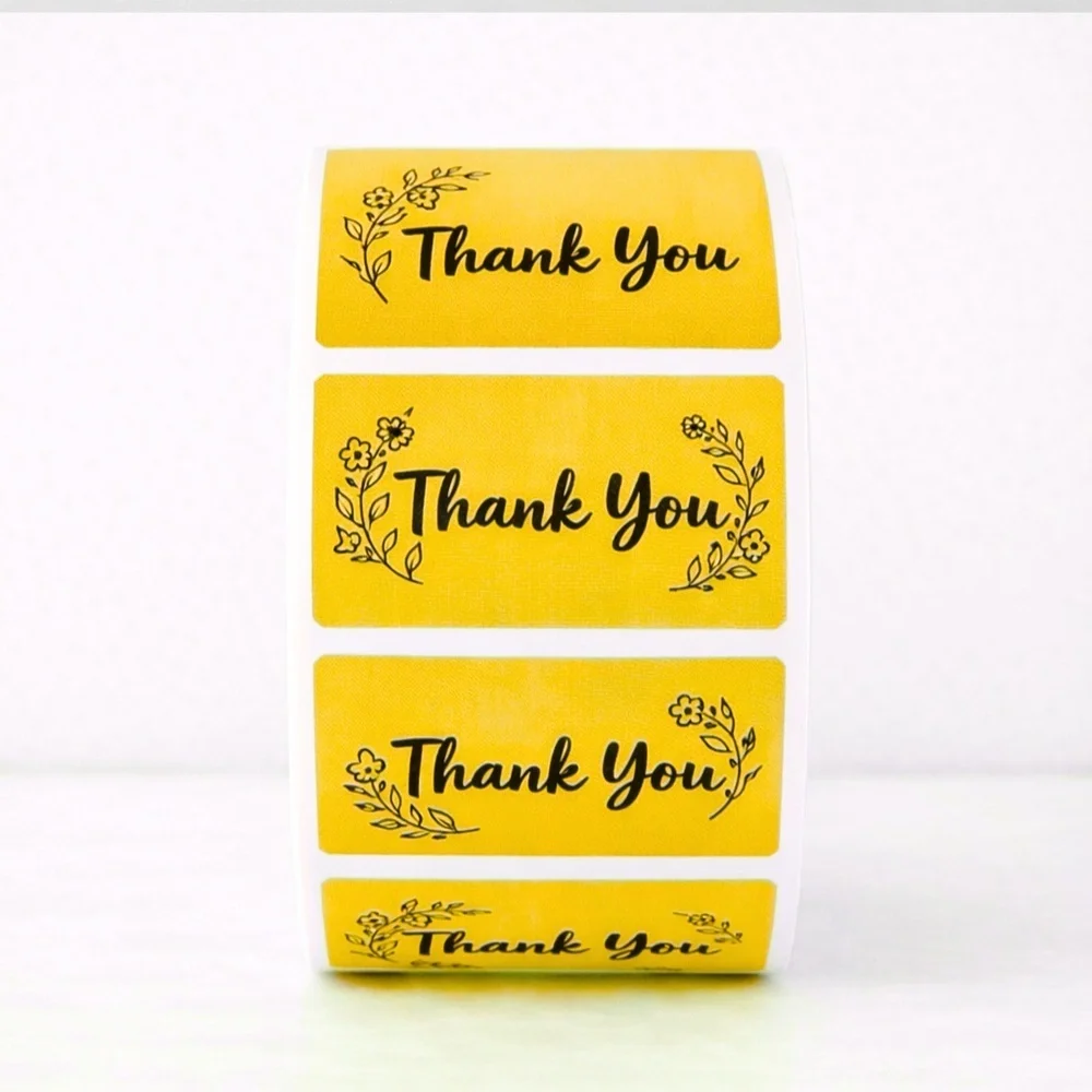 Thank You Labels – 100 Pack Small Business Packaging Stickers for resellers NEW